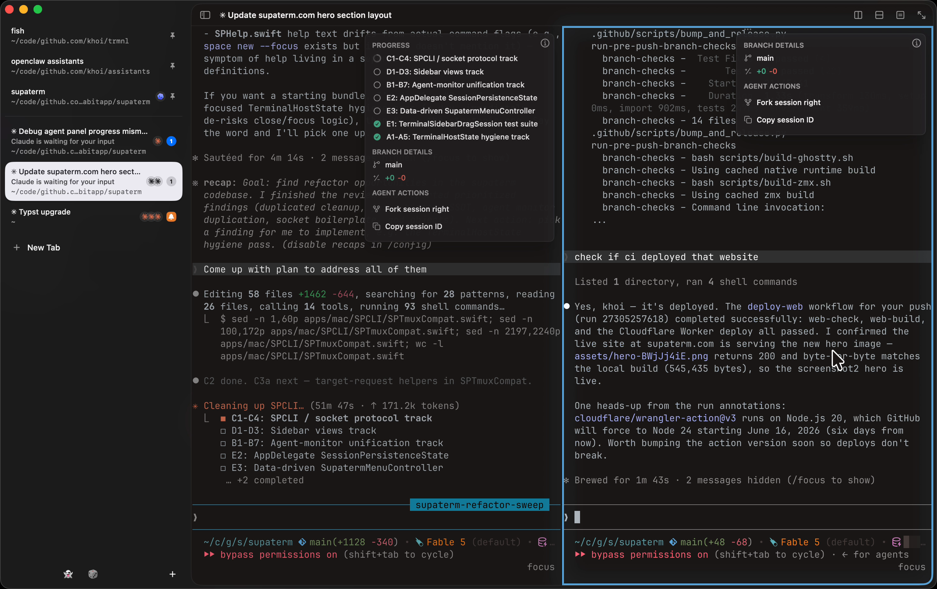 Supaterm product screenshot